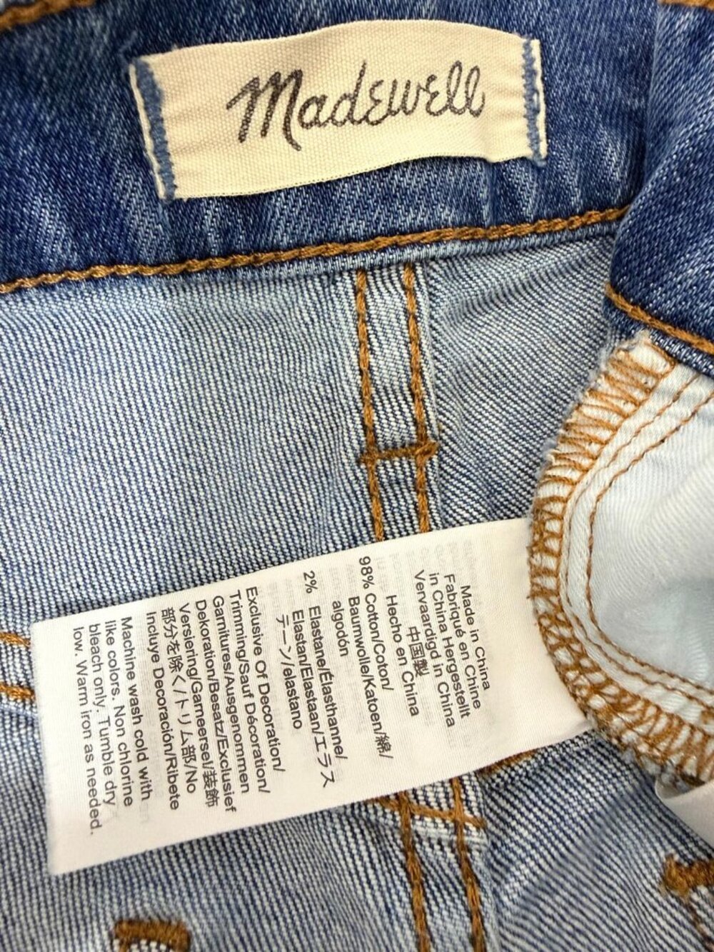 Madewell The Perfect Vintage Crop Jeans Women's Size 27 High Rise Straight - Picture 14 of 15